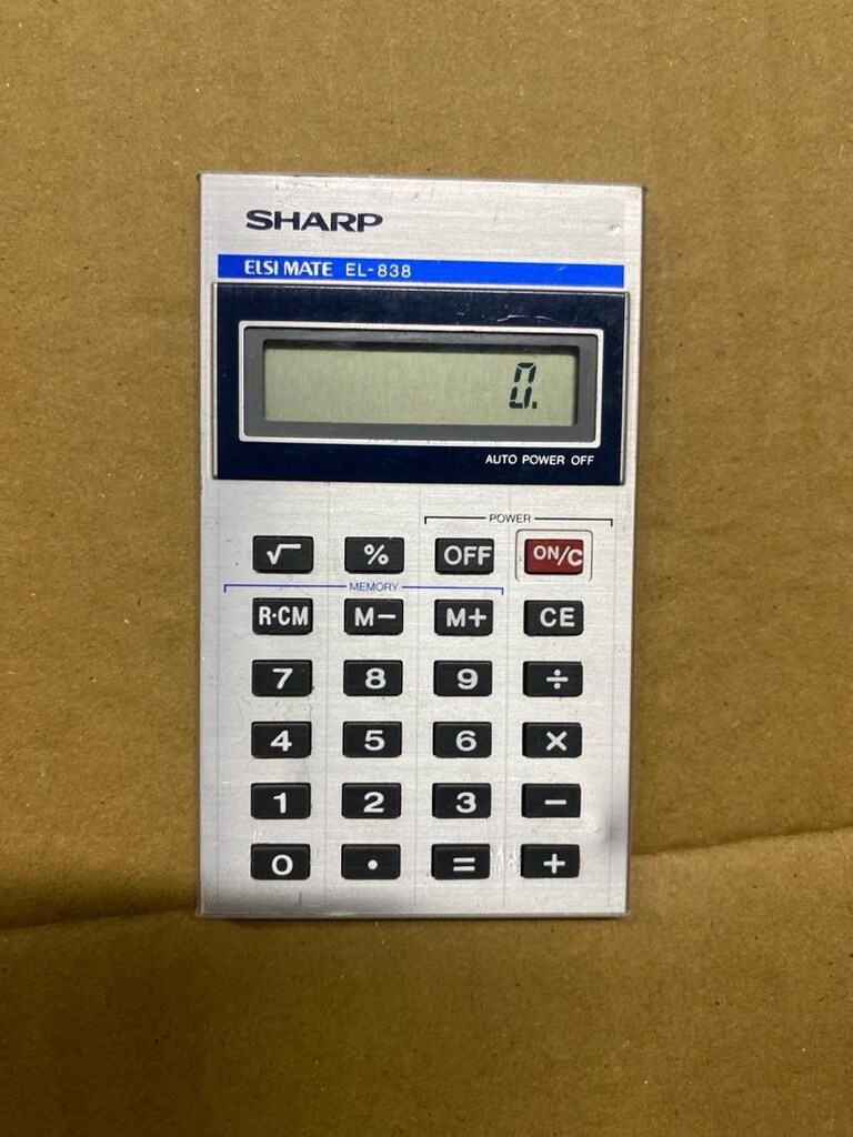 Vintage Sharp EL-838 ELSI Mate Japon Hesap Makinesi – Çalışır Durumda - 11