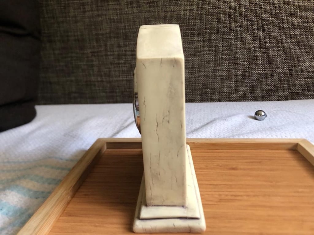 denizcilik temalı sahte scrimshaw masa saati - 4