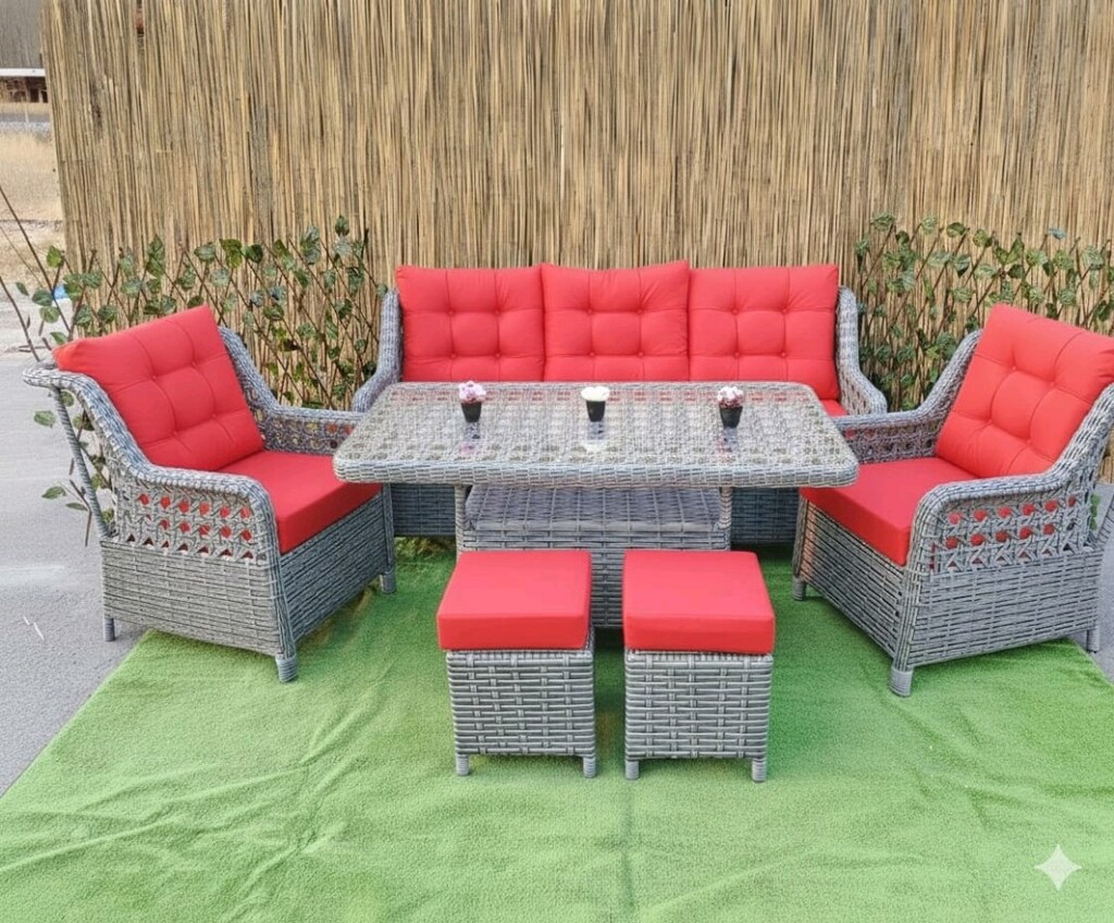 bahçe balkon mobilyasi, rattan koltuk takımı - 2