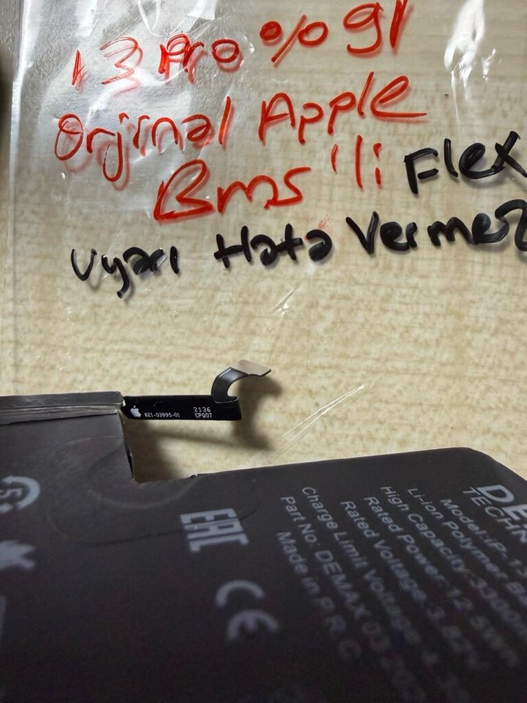 iPhone 13 Pro Batarya Uyarı Hata yok %91 iPhone 13 Pro pil batarya - 2