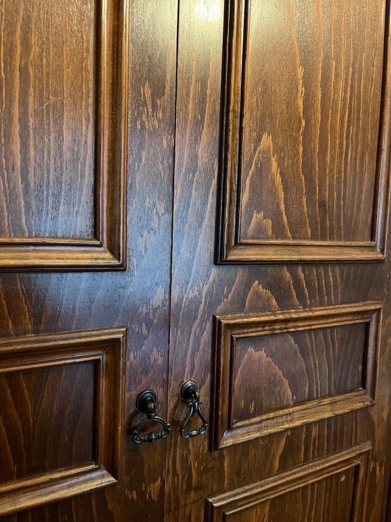 6 kapılı gizli çekmeceli çok kullanışlı ceviz kaplamalı gardrop MDF - 6