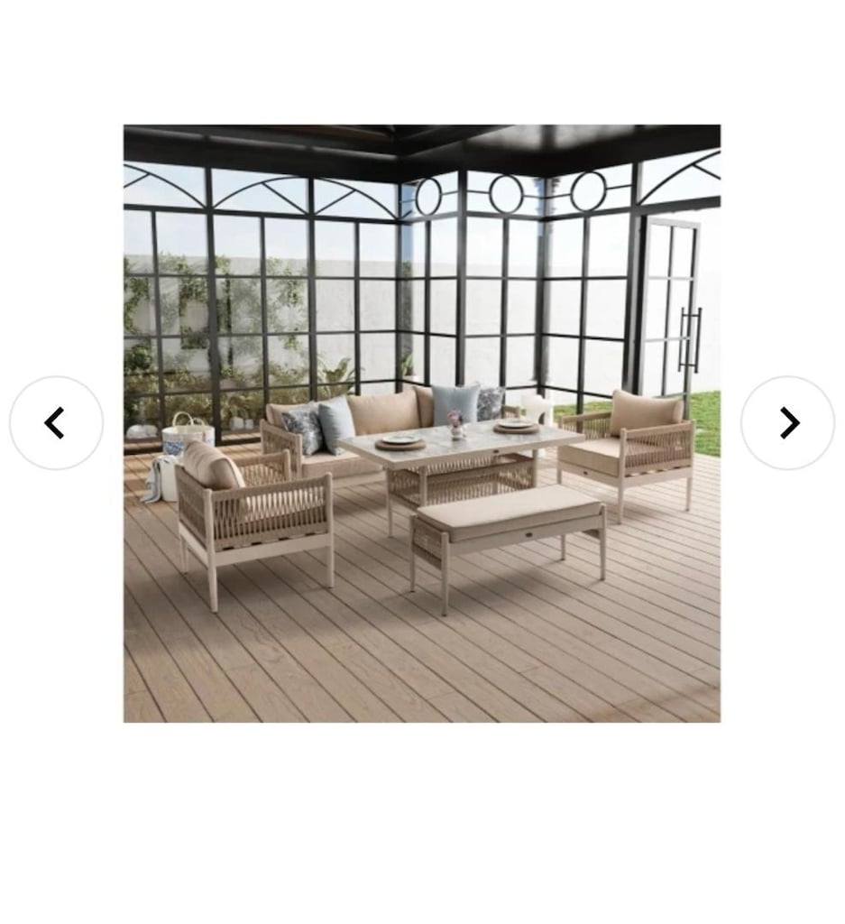 terazzi Lyon bahçe balkon oturma grubu - 10