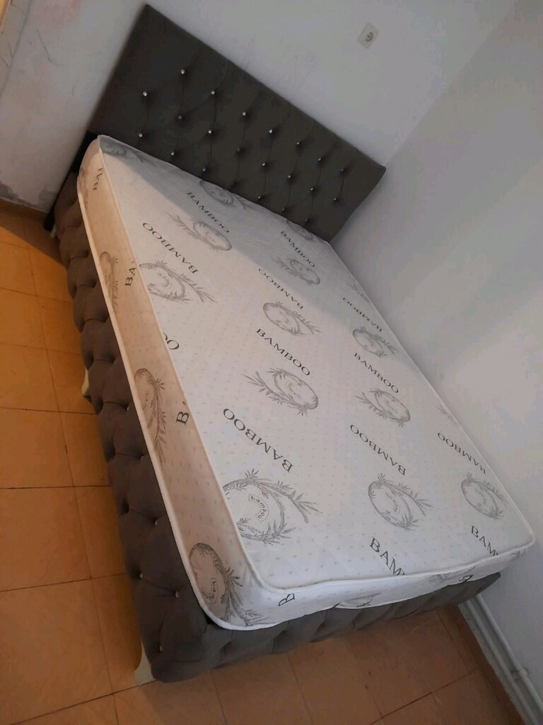 Çift kişilik yatak baza başlık 3lü set - 3
