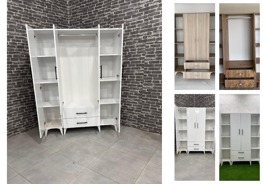 4 kapaklı elbise dolabı jrwoflgvlz - 5