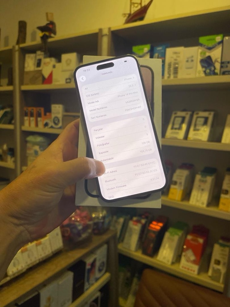 14 pro max 128 gb eski usul kytlı pasaport her hatta açık pil 80 - 4