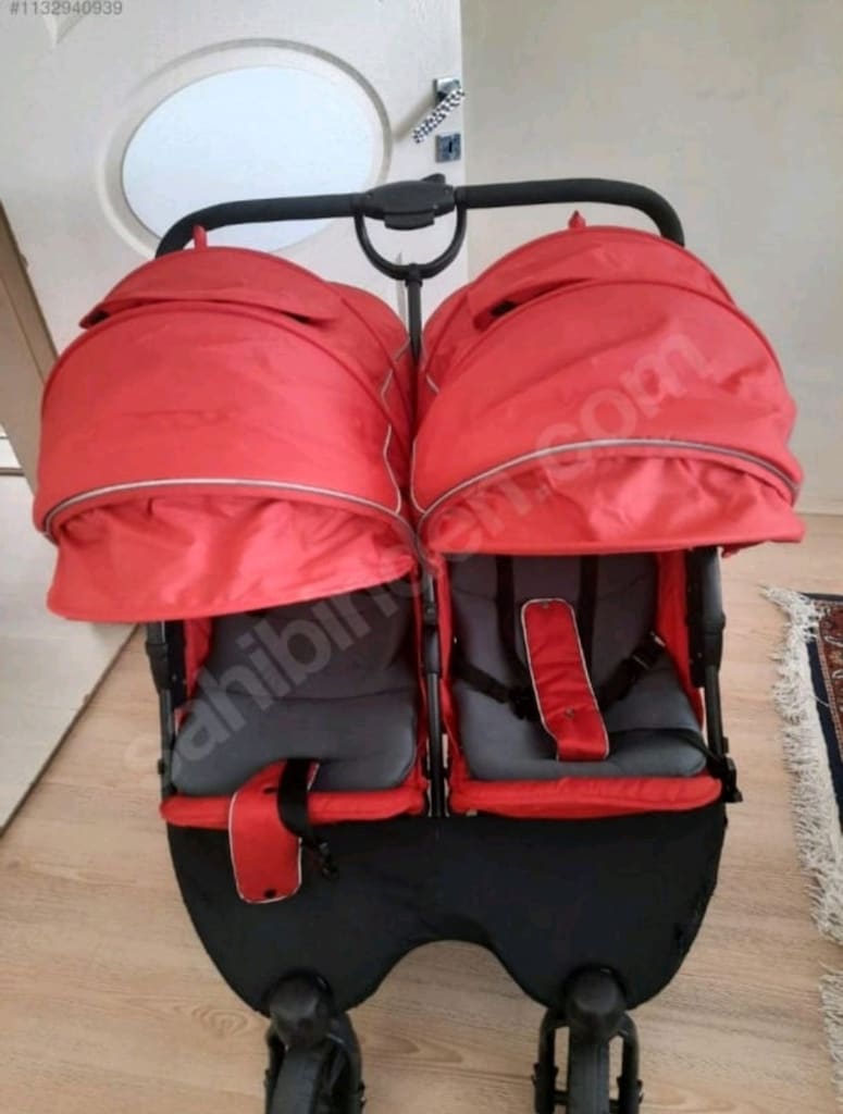 ikiz bebek arabası fazla kullanılmadı pazarlık var - 5