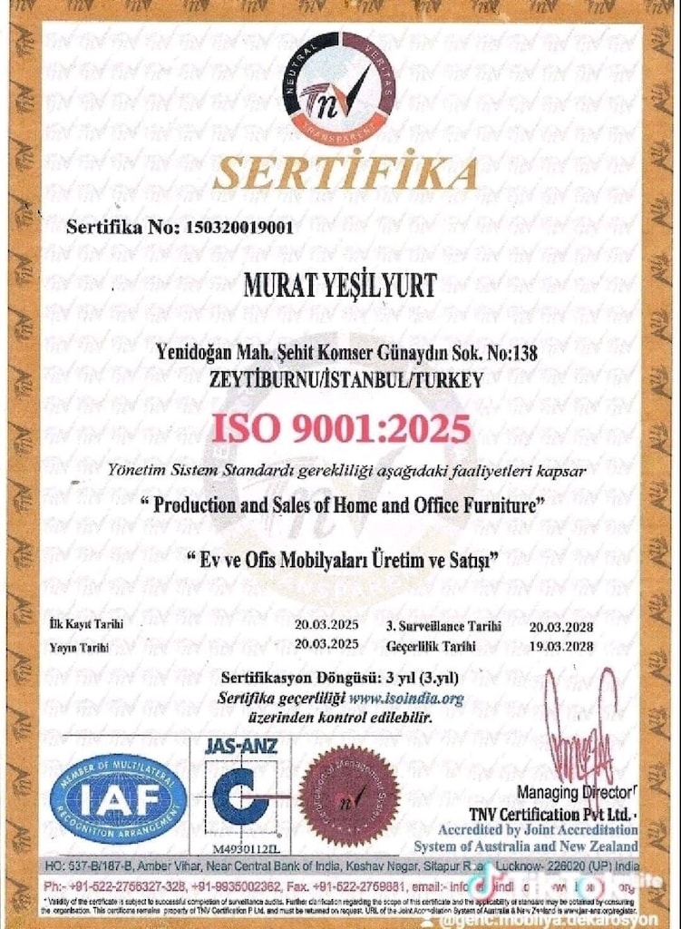 Özel Ölçü Sürgü Dolap – İstenilen Renk ve Model - 2