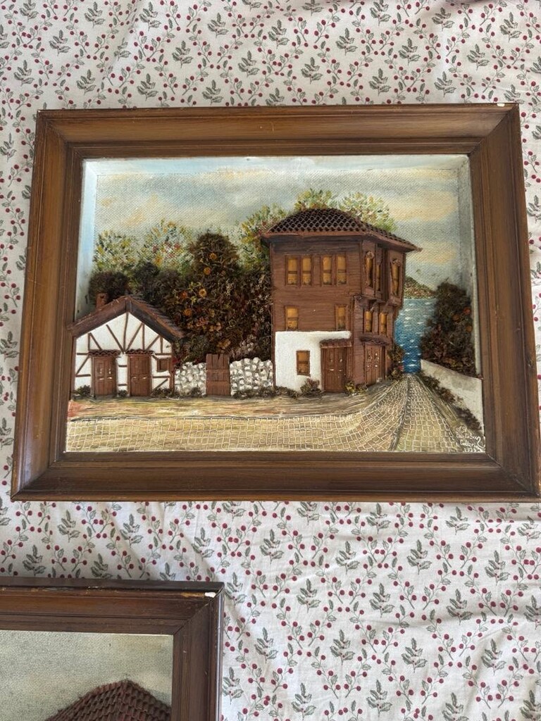 Ayla Çaştaban 2 adet ahşap tablo - 3