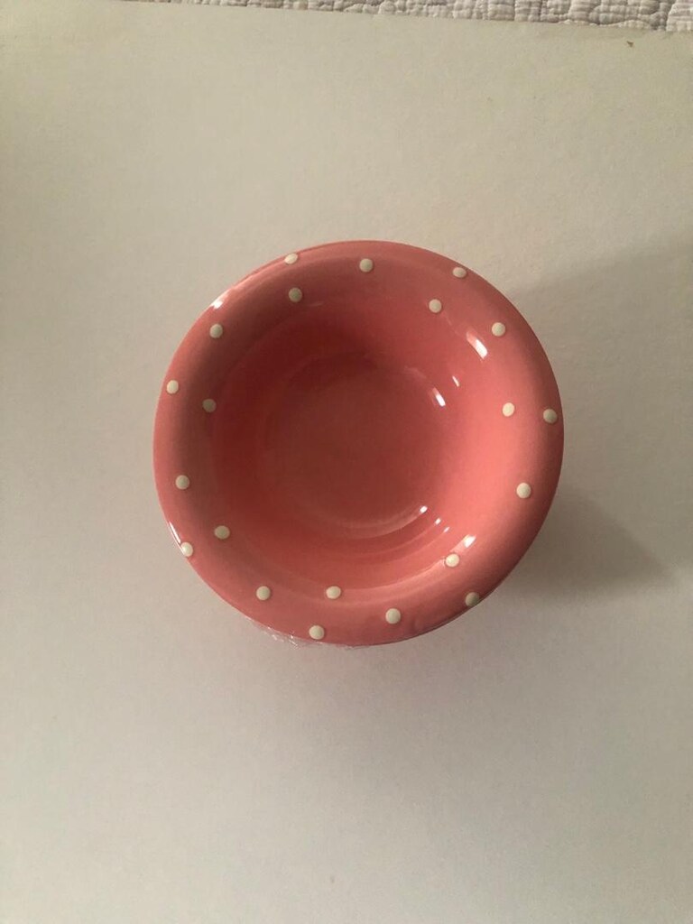 Keramika Pembe Puantiyeli Tabak Seti - 5