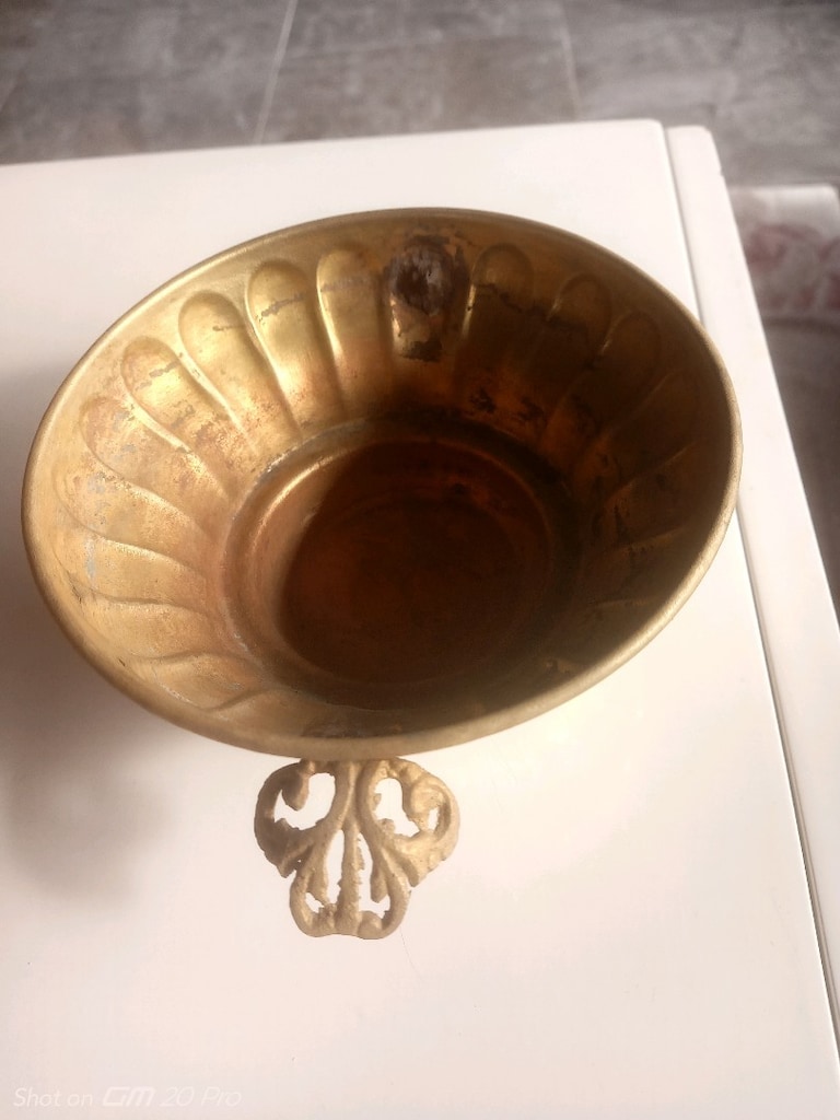 bakır antika tabak - 3