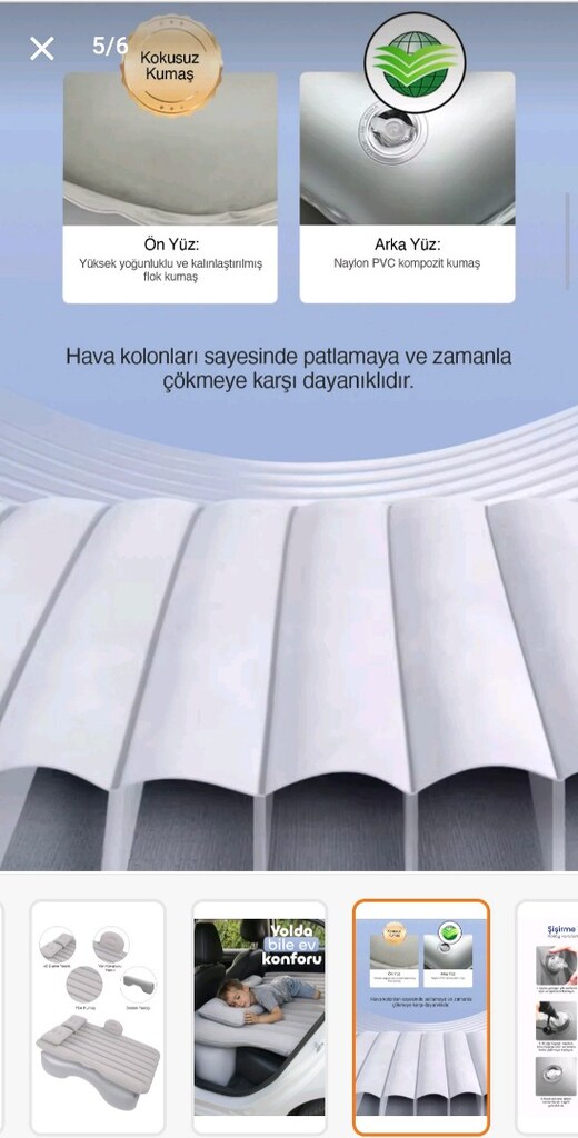 Araç içi şişme yatak - 3