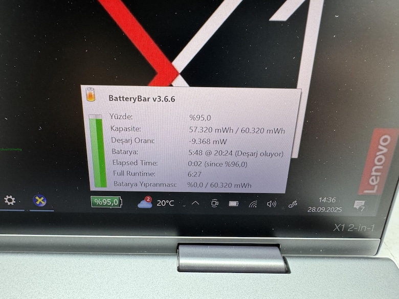 THİNKPAD X1 2 İN 1 ULTRA 7 İŞLEMCİ 16 GB RAM 512 NVME DOKUNMATİK - 5