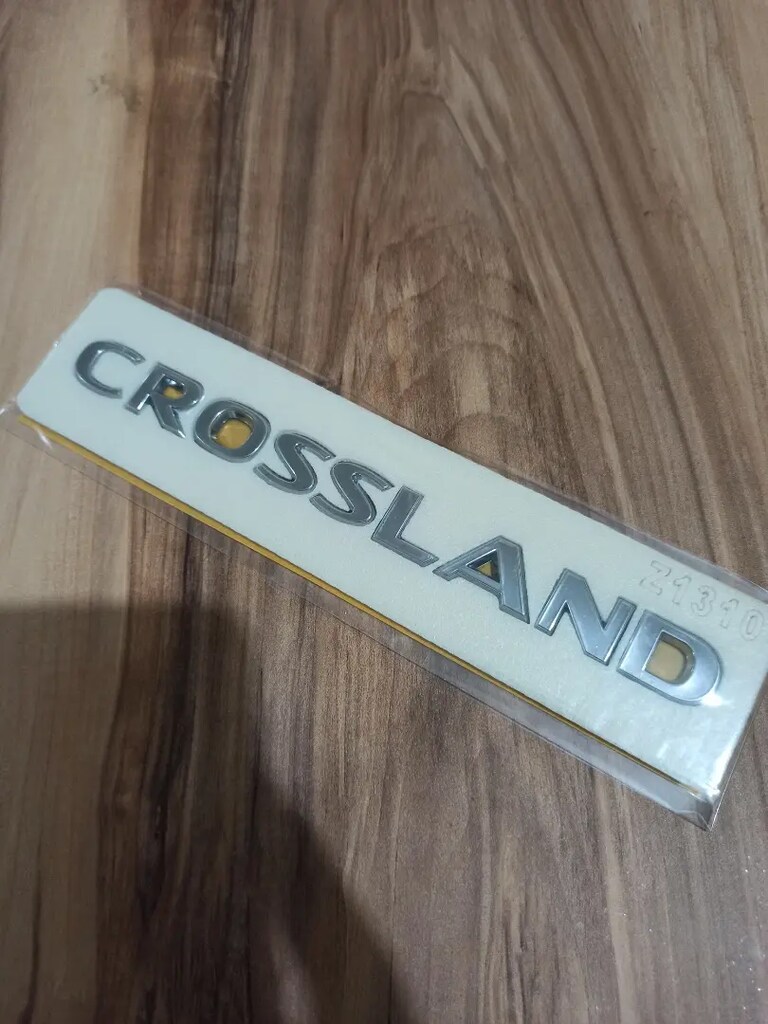 Opel Crossland Arka Bagaj Crossland Yazısı Krom - 3