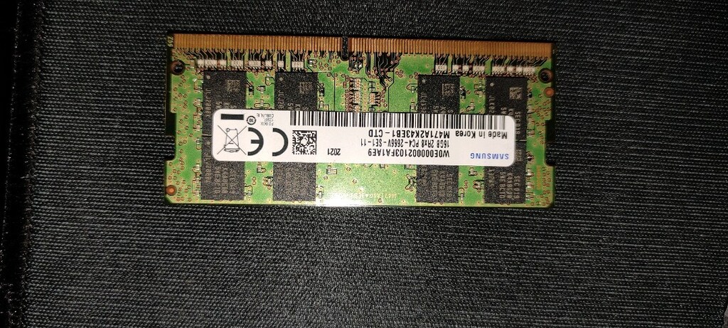 Samsung 32GB (2x16) DDR4 2666MHz Laptop RAM - 10