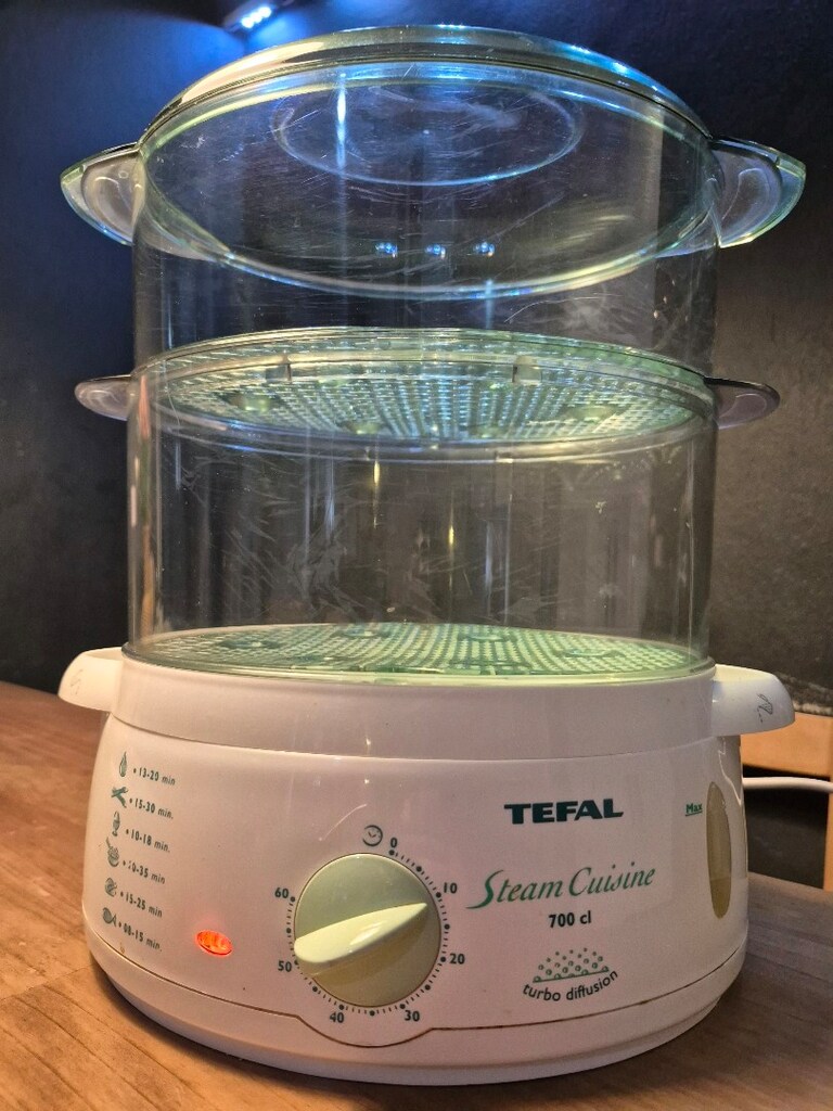 Tefal Steam Cuisine 700d, beyaz gövdeli ve şeffaf cam kapak - 2
