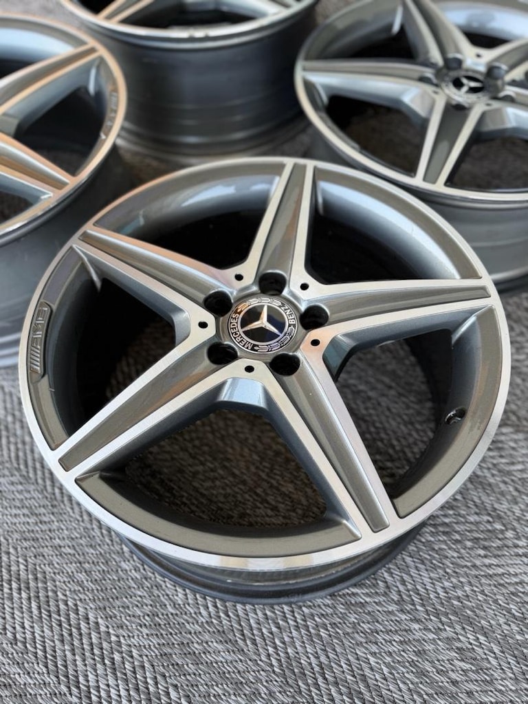 18 İNÇ ORİJİNAL MERCEDES C-CLASS AMG W205 JANT TAKIMI HATASIZ - 3