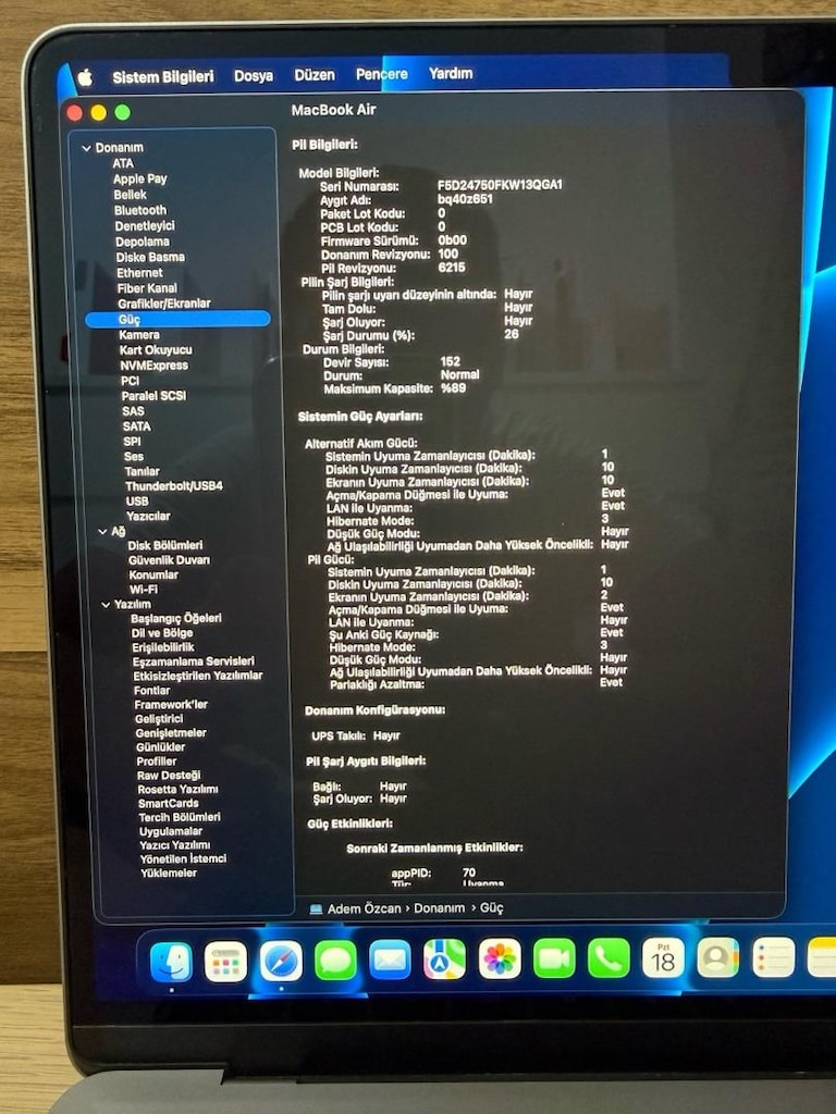 MacBook Air / M2 / 13 inç / 16 GB Ram / 256 GB Ssd - 3