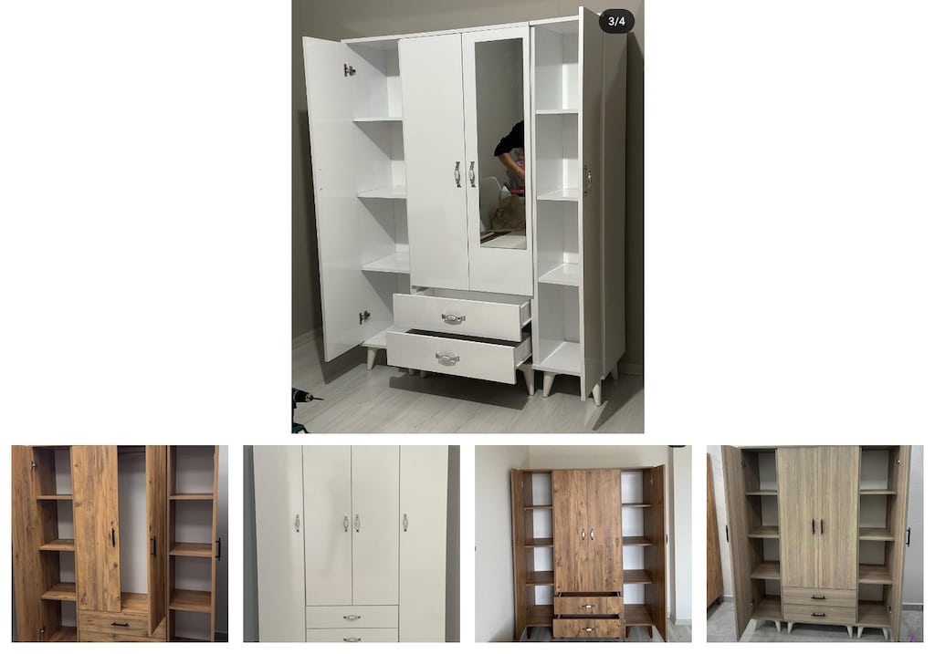 4 kapaklı elbise dolabı eekxbnhvec - 2