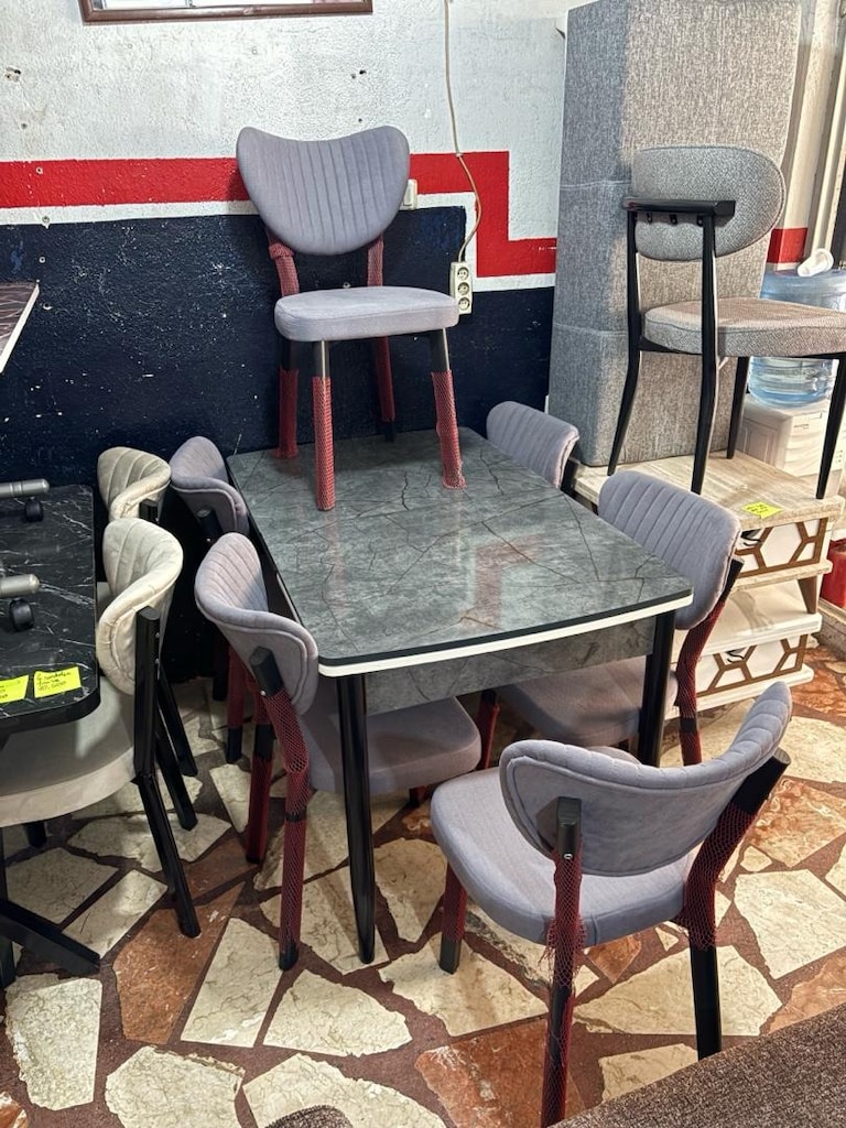 sıfır ürün 6 kişilik yemek masası takımı - 2