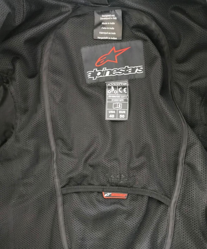 Alpinestars Faster Korumalı Deri Motosiklet Montu - Tertemiz - 2