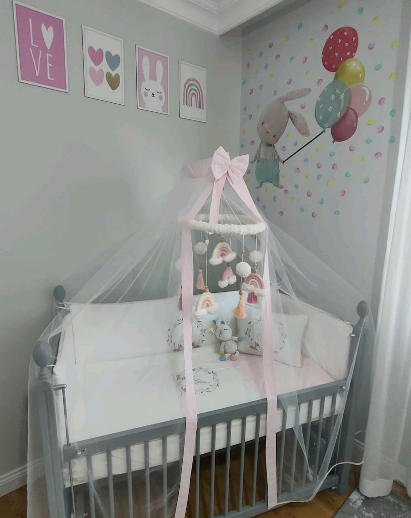 Maya Baby Kademeli Anne Yanı Ahşap Beşik (SIFIRI 20k)