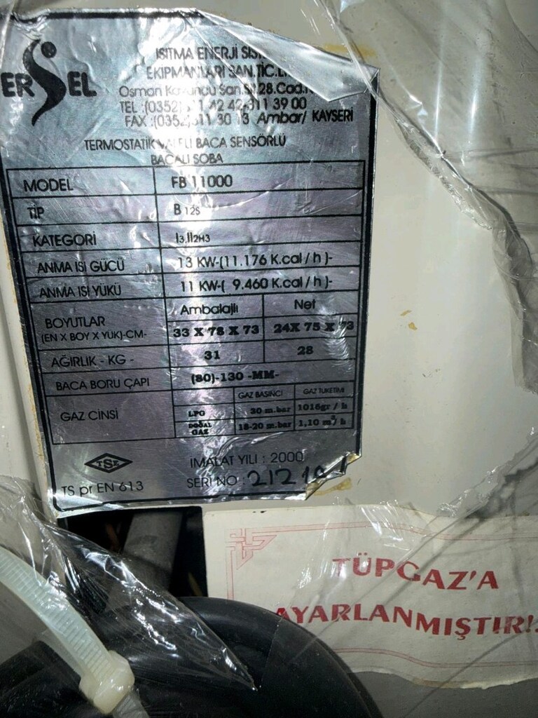 Doğalgaz sobası - 2