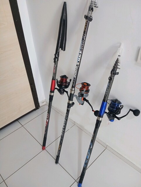 Surfcasting kıyı uzak mesafe av seti.. Bir set fiyatı 4oootl