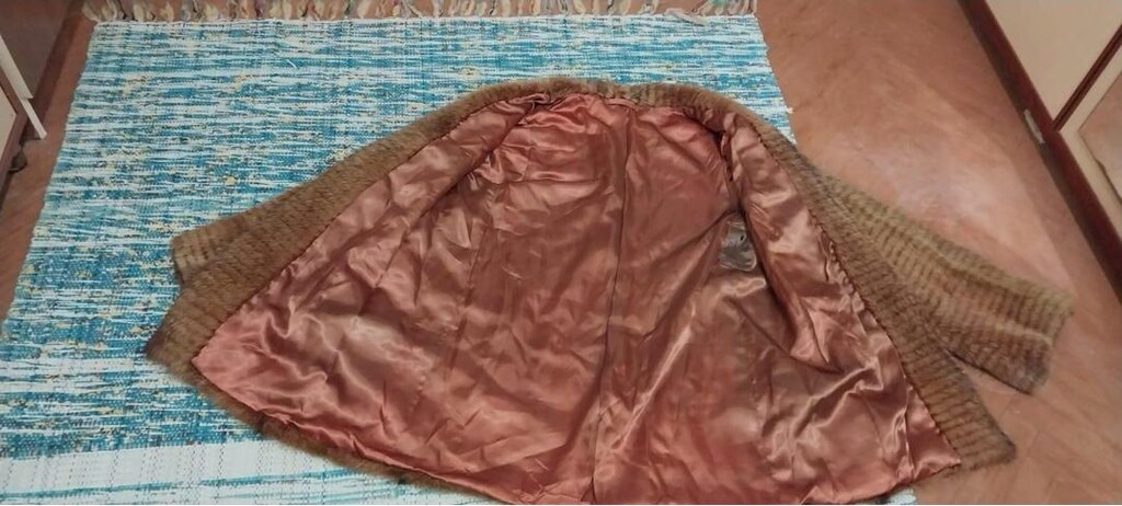 Pikenz Milano Orijinal Vintage Hakiki Vizon Kürk Kaban (Kusursuz) - 2