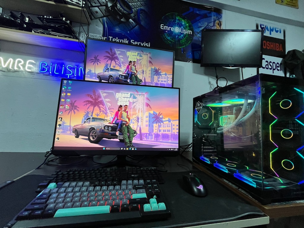 AMD GARANTİLİ MASAÜSTÜ BİLGİSAYAR OYUN OKUL OFİS GAMİNG RGB KASA