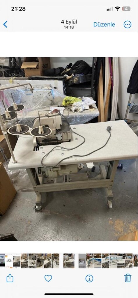 sanayi tipi düz makine ve ovarlok makinesi - 5