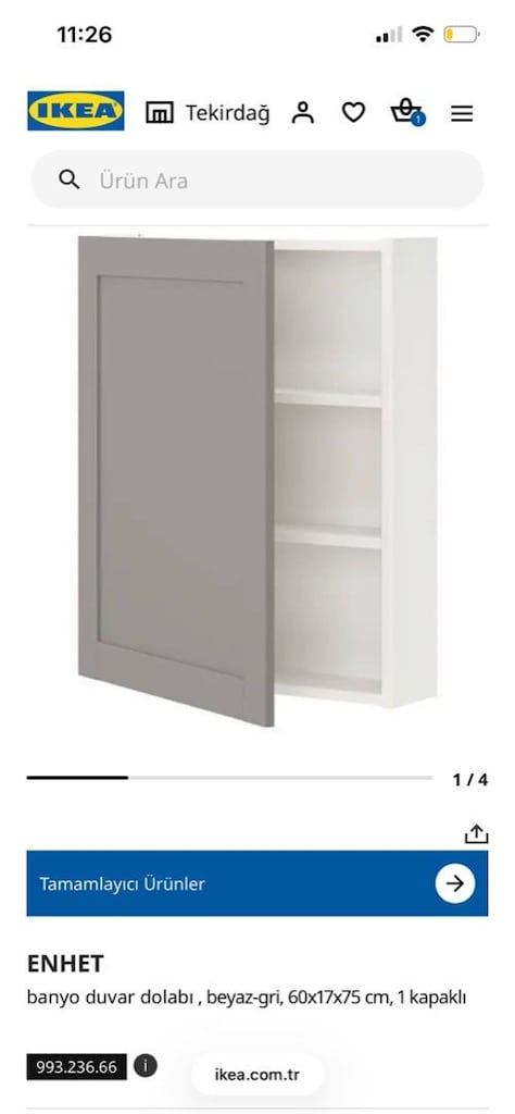 IKIEA ENHET ŞIK BANYO DOLABI