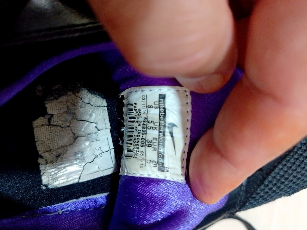 Orijinal Nike Siyah Mor Ayakkabı - 8