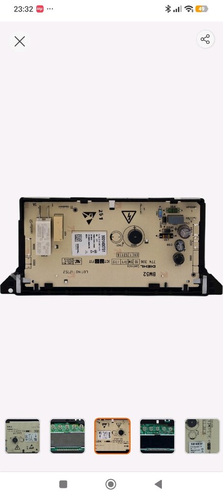 Bosch ankastre fırın kontrol kartı - 7