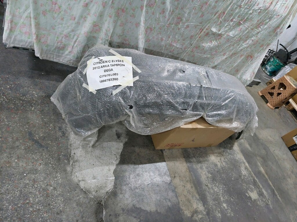 Citroen C-Elysee Sıfır Arka Tampon (2012-2016) - Dega 1608703380 - 2