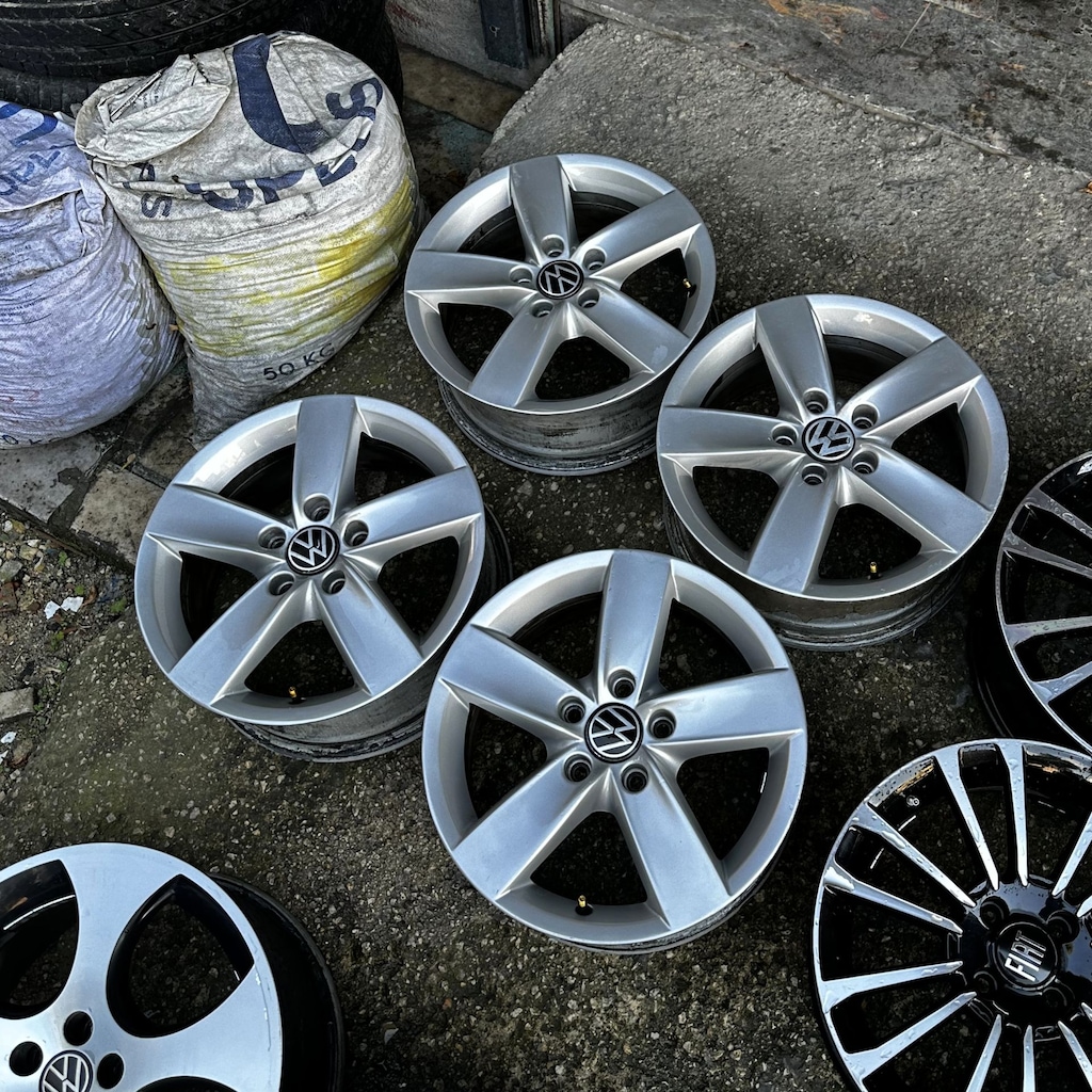 ORİJİNAL 16 inç 5x112 Volkswagen Jetta Jant Takımı 2. El - 4
