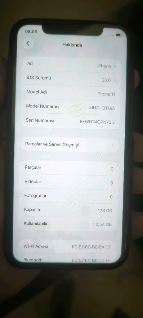 hatasız iPhone 11 128 gb - 8