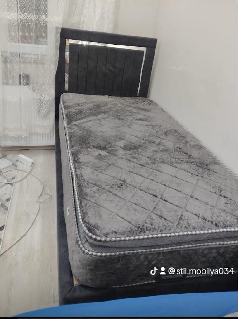 Tek Kişilik Tavşan Tüylü Yatak Baza Başlık - 2