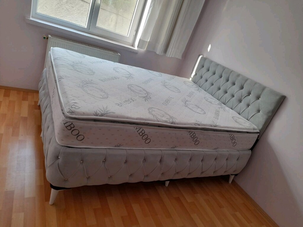 çift kişilik yatak baza başlık 3lü set - 2