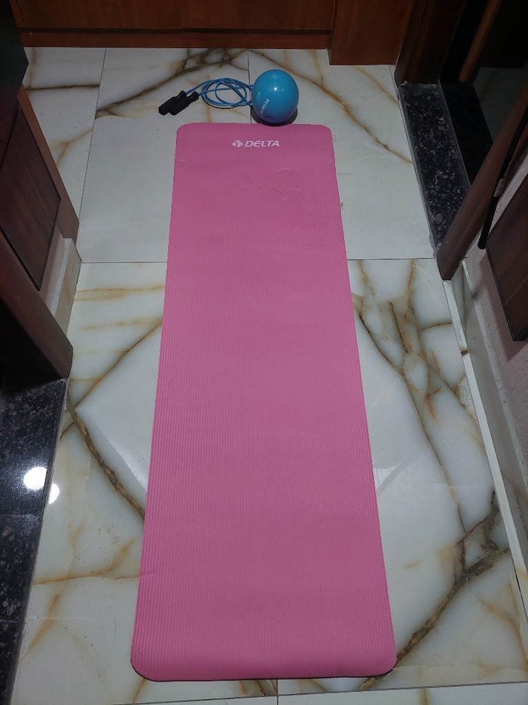 Delta Plates minderi yoga matı. Delta plates topu. Atlama ipi hediye - 2