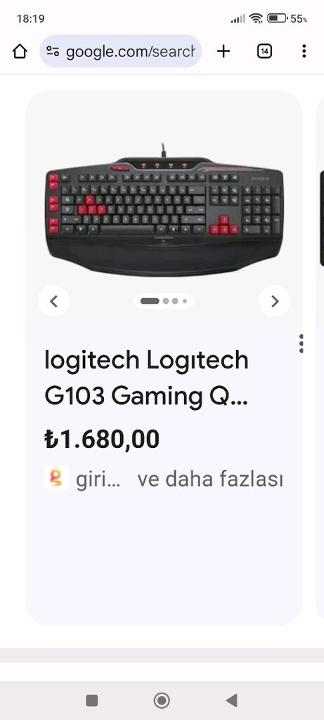 klavye Logitech sıfır oyuncu - 2