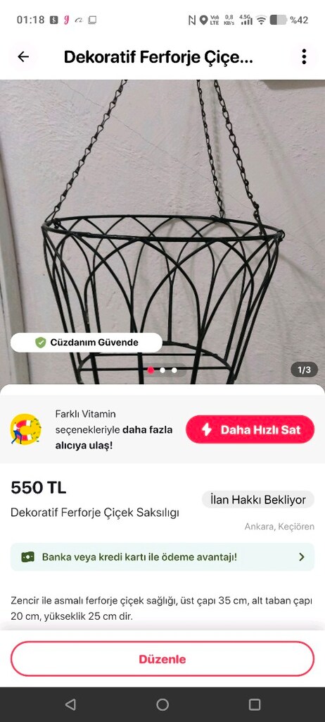 Dekoratif Kristal, Ferforje ve Toprak Küp Ürünler - 18