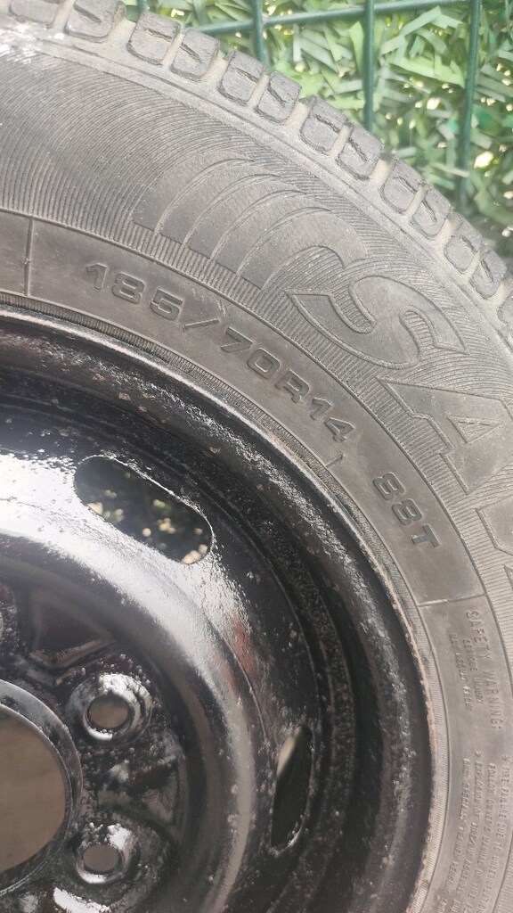 1 adet 185/70/14 ebatlı Ford Ranger ne Mazda kamyonet stepne 6x139.7 - 3