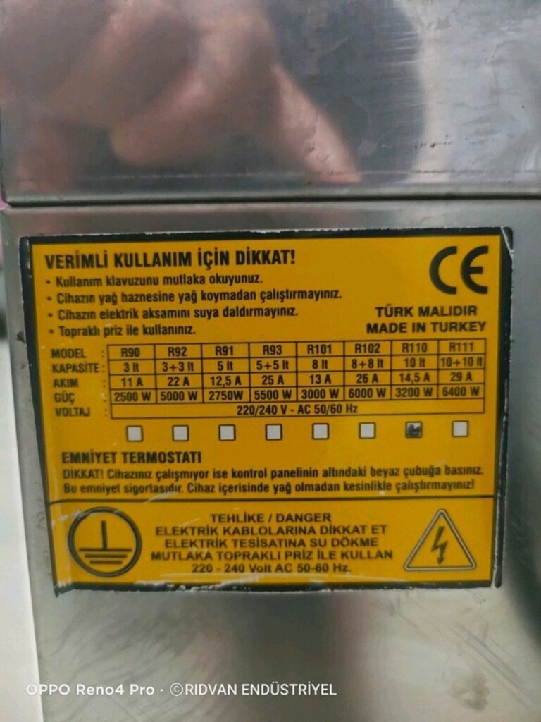 10 litrelik fritöz patates kızartma makinesi fritöz makinası firitöz - 4