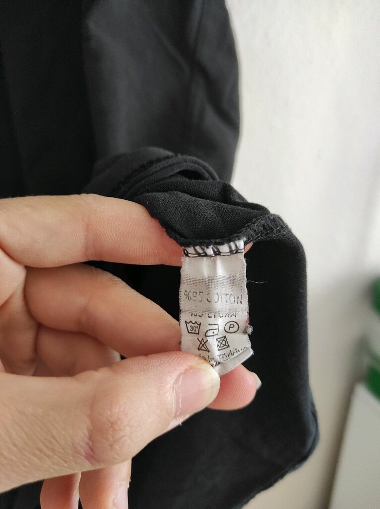 siyah pamuklu tişört erkek XL beden - 5