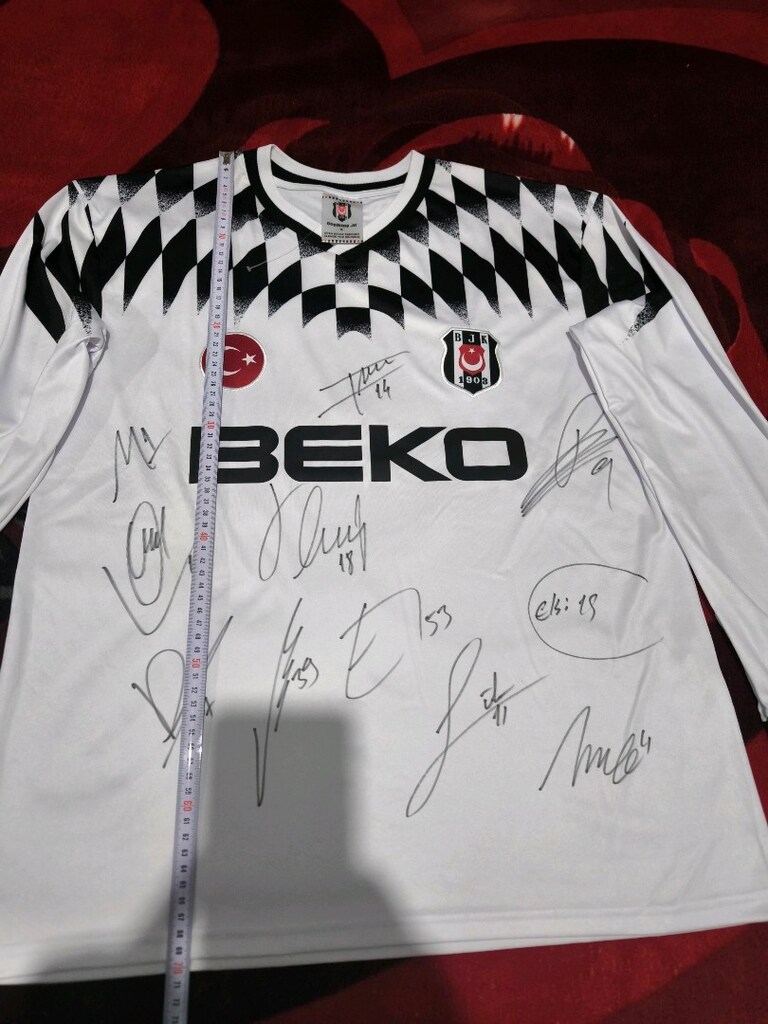 Beşiktaş retro ıslak imzalı forma - 4