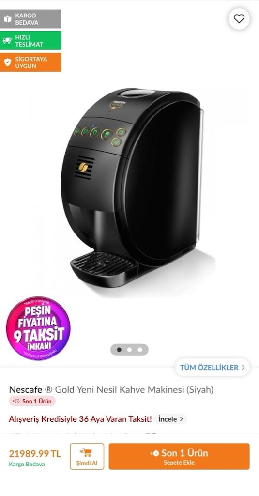 kahve makinesi nescafe gold - 7