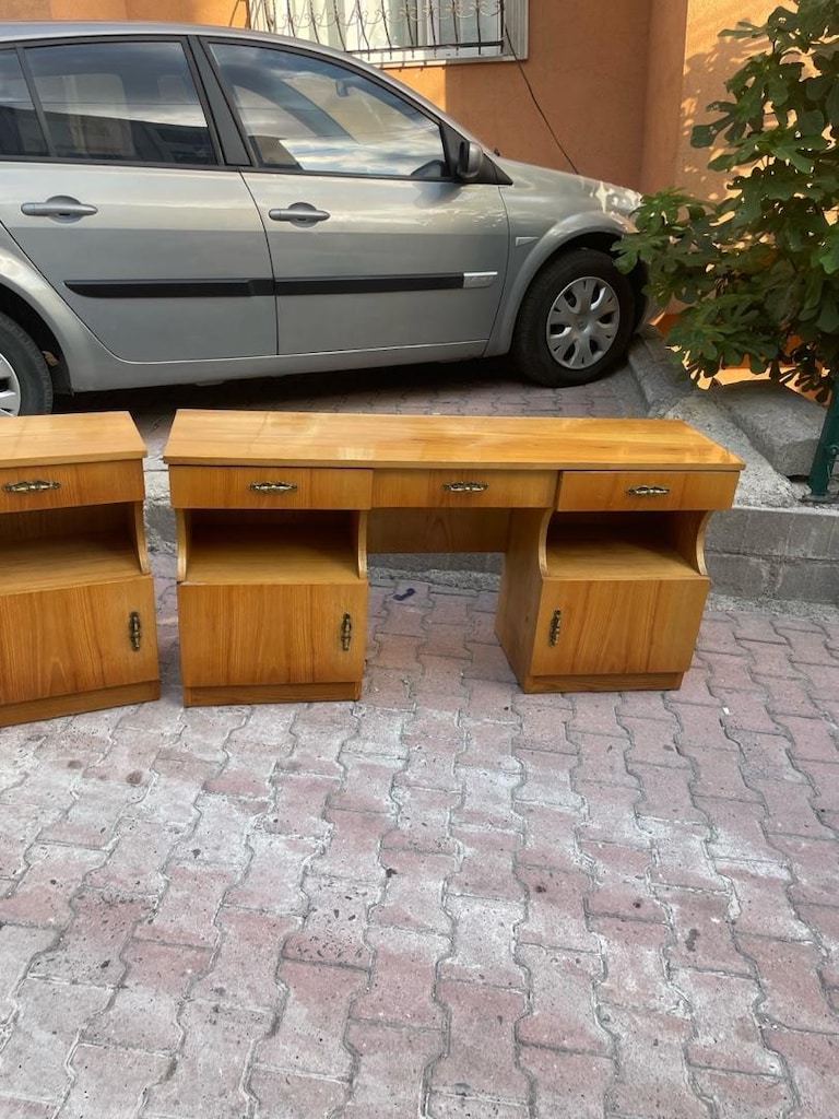 Antik komidin şifonyer takımı - 6