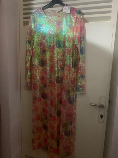 zara payetli elbise
