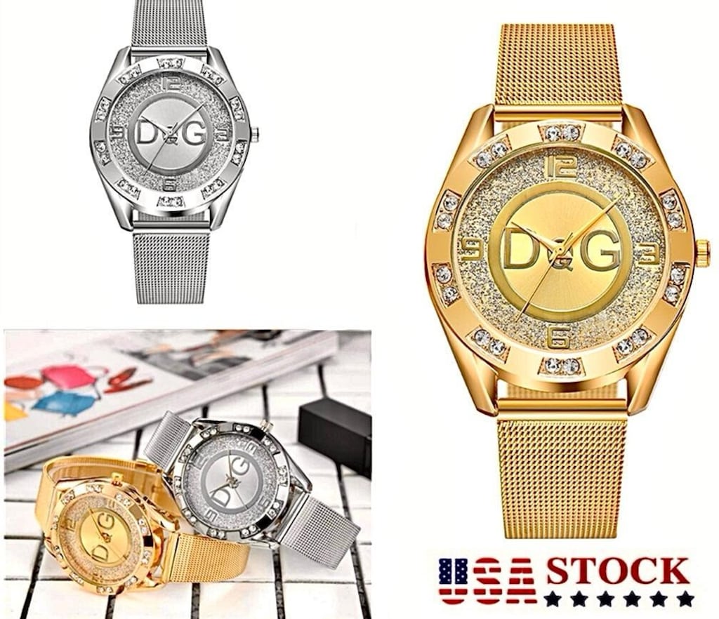 ‼SIFIR/İTHAL/DOLCE&GABBANA,18K Komple Altın Kaplı,Swarovski Taş Detay - 11