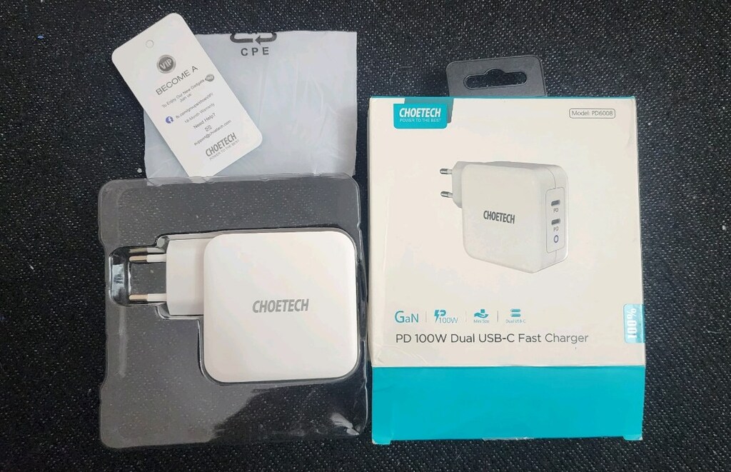 Choetech 100W GaN Dual USB-C - 9